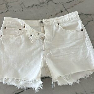 NWOT Agolde Parker Long Short in Panna Cotta, size 29